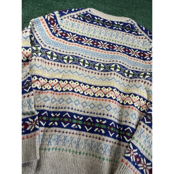 Polo Ralph Lauren Fair Isle Jacquard Wool Blend Holiday Sweater Sportsman NEW L - Picture 9 of 11